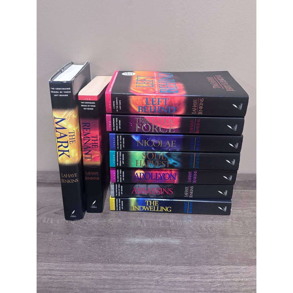 Left Behind Series Book Lot 9 Volumes Tim LaHaye Jerry B Jenkins Tyndale